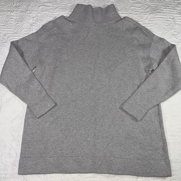 COS Sweater Womens EUR Size M Gray Mock Neck Knit Cotton-Wool Blend Minimalist - Picture 12 of 15
